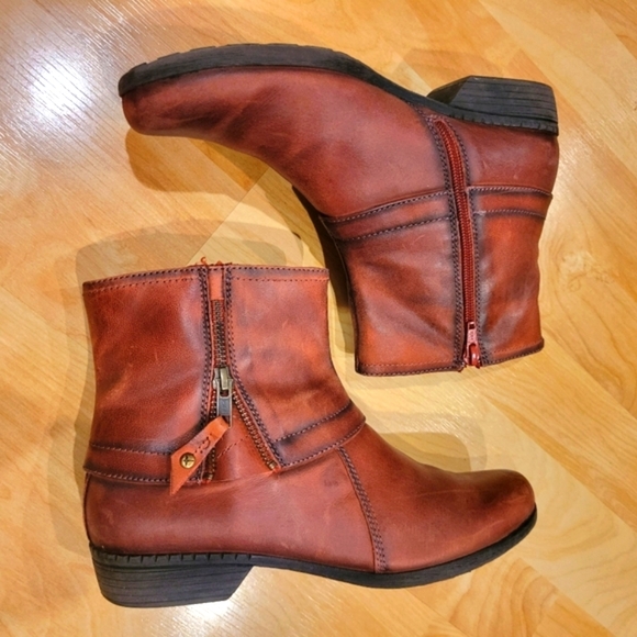 Pikolions Women's Leather Zip Ankle Boots Booties Size 38 - Picture 3 of 15